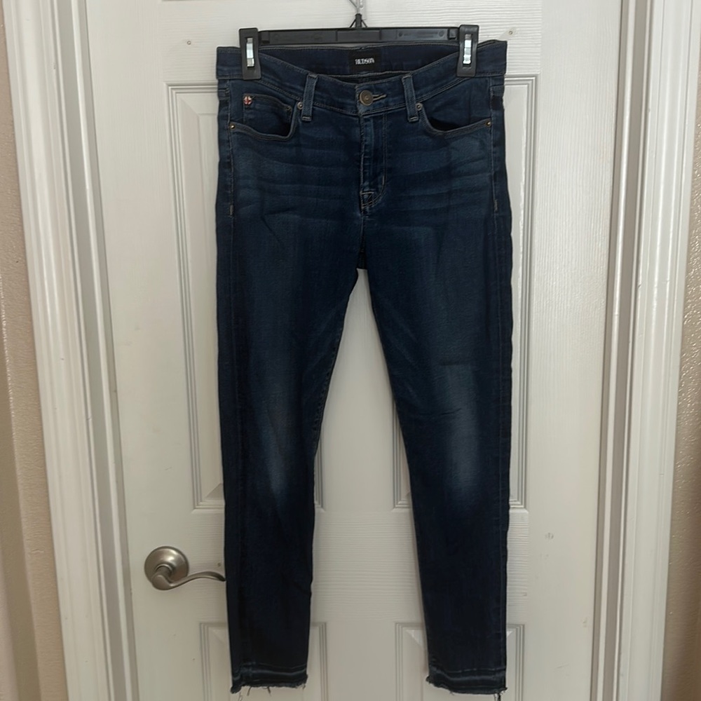 Hudson Krista Ankle Super Skinny Low-Rise Jeans Sz 29 Dark Wash